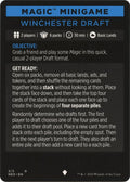 Magic Minigame: Winchester Draft