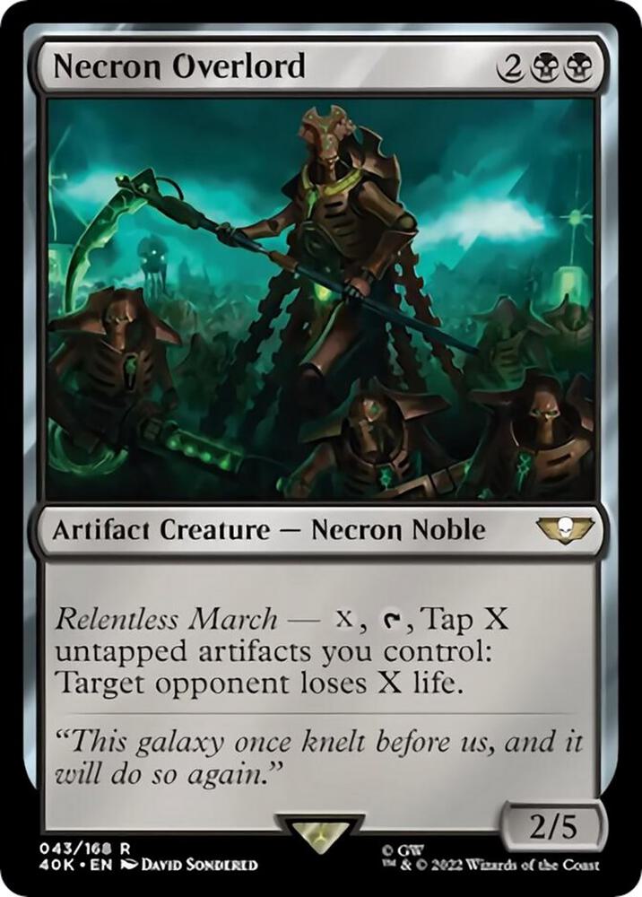 Necron Overlord (Surge Foil)