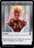 Emblem - Chandra, Torch of Defiance // Wizard Double-Sided Token