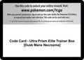 Code Card - Ultra Prism Elite Trainer Box [Dusk Mane Necrozma]