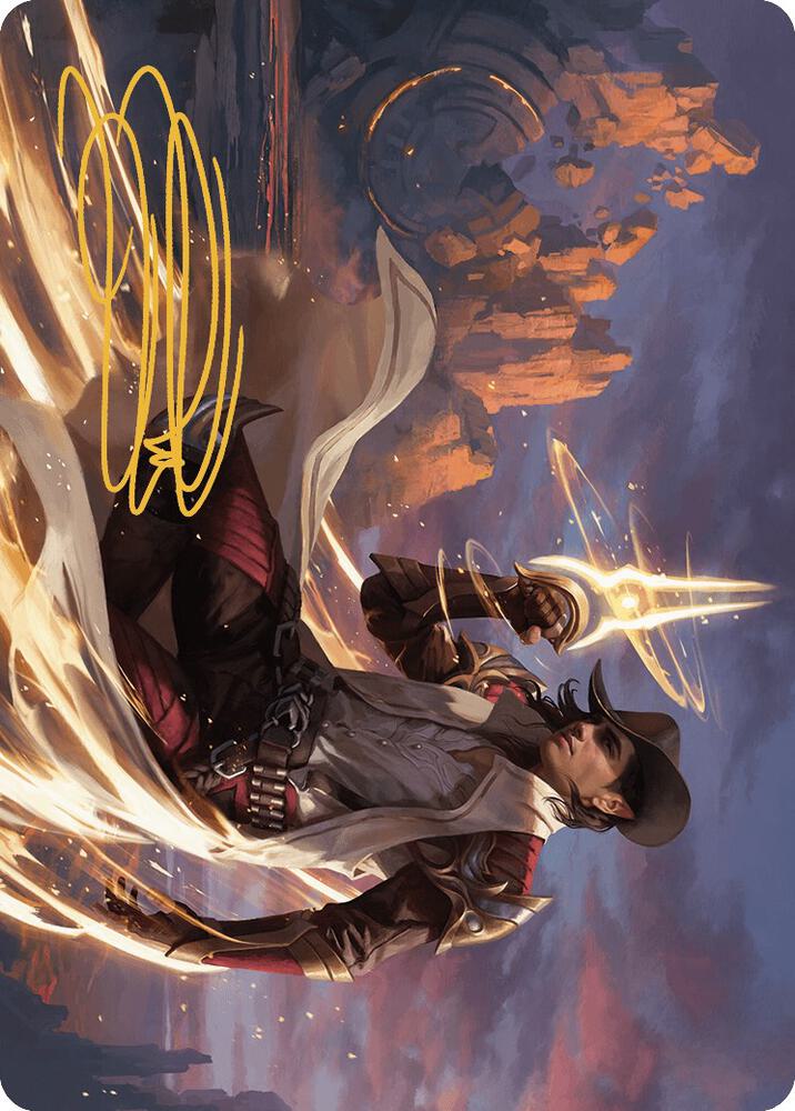 Kellan, the Kid Art Card (Gold-Stamped Signature)