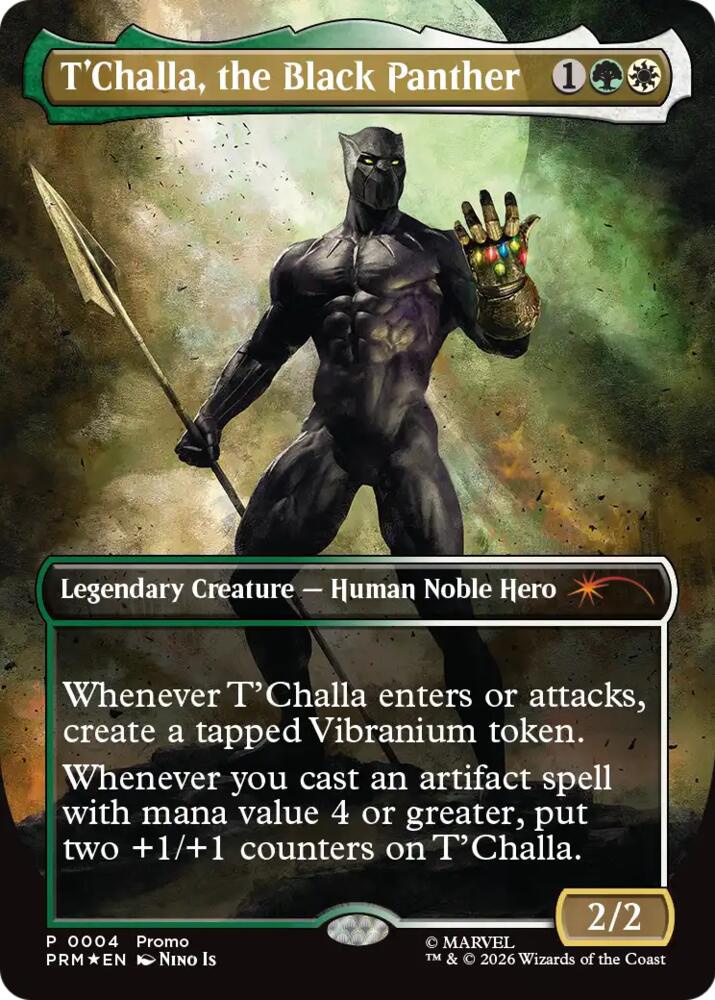 T'Challa, the Black Panther (Borderless) [Unique and Miscellaneous Promos]