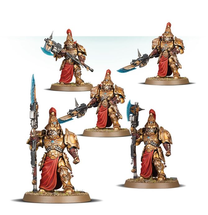 01-11 Adeptus Custodes: Custodian Wardens / Shield-Captain / Vexilus Praetor