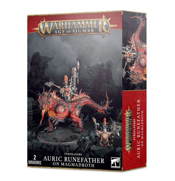 84-23 Fyreslayers: Auric Runefather / Magnadroth / Auric Runeson / Auric Runesmiter on foot