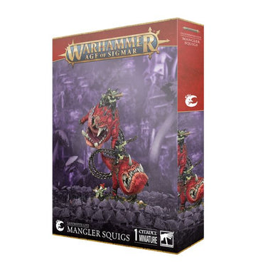 89-46 Gloomspite Gitz Mangler Squigs / Loonboss on Mangler Squigs