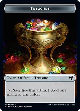 Treasure // Troll Warrior Double-Sided Token