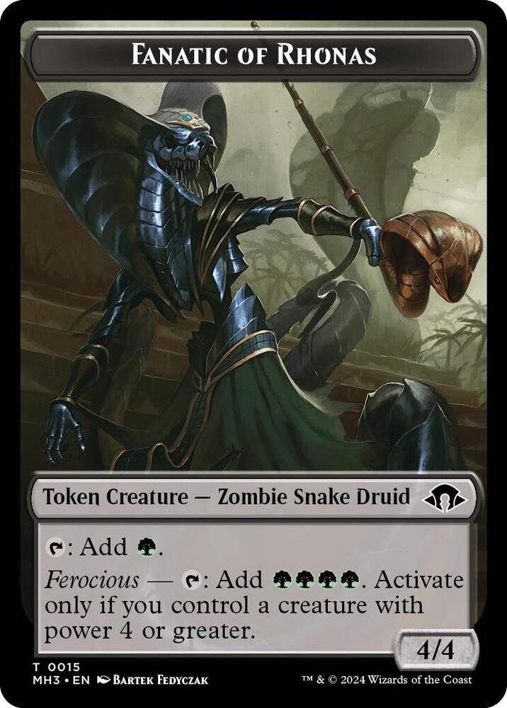 Fanatic of Rhonas // Energy Reserve Double-Sided Token