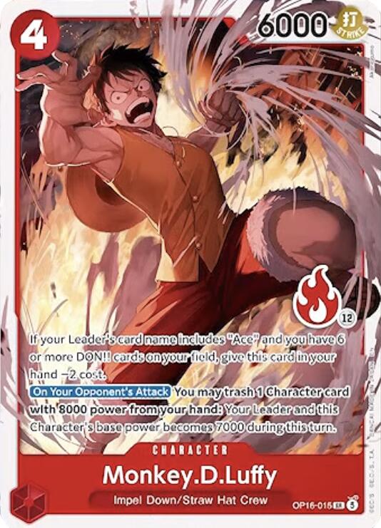 Monkey.D.Luffy (OP16-015) (Ace Deck) [Set Sail Deck Set]
