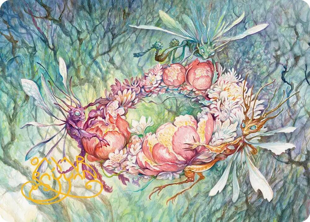 Grave Venerations Art Card (Gold-Stamped Signature)