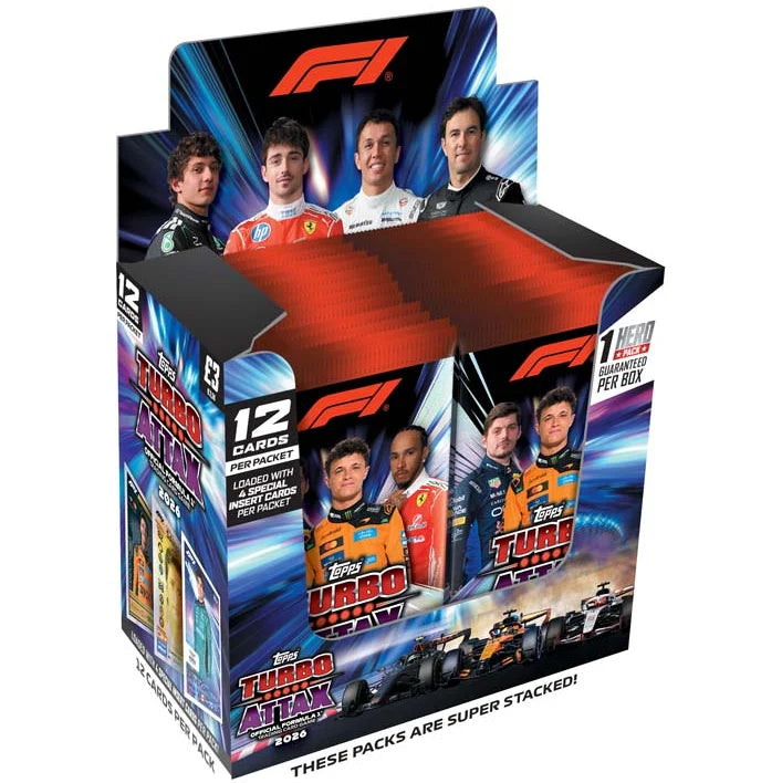 F1 Topps Turbo Attax 2026 Trading Card Box - 24 Packs