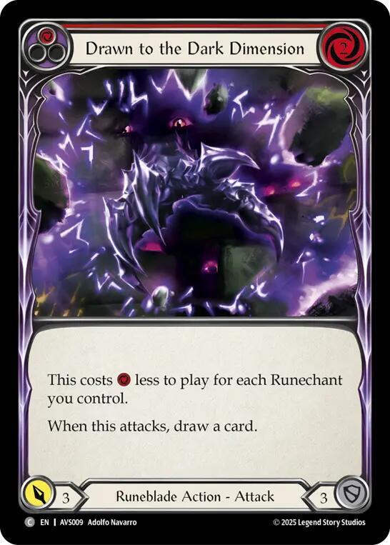 Drawn to the Dark Dimension (Red)