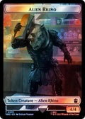 Alien Rhino // Cyberman Double-Sided Token (Surge Foil)