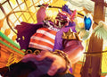 Bebop, Skull & Crossbones Art Card (Gold-Stamped Signature)