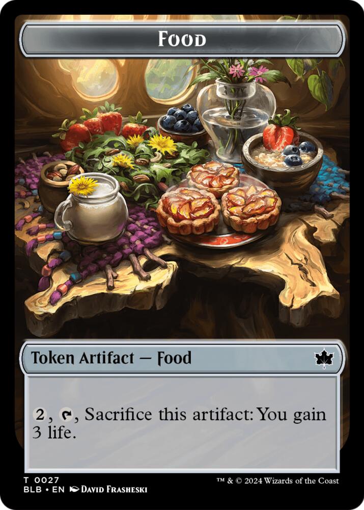 Food // Clue Token Double-Sided Token [Secrets of Strixhaven]