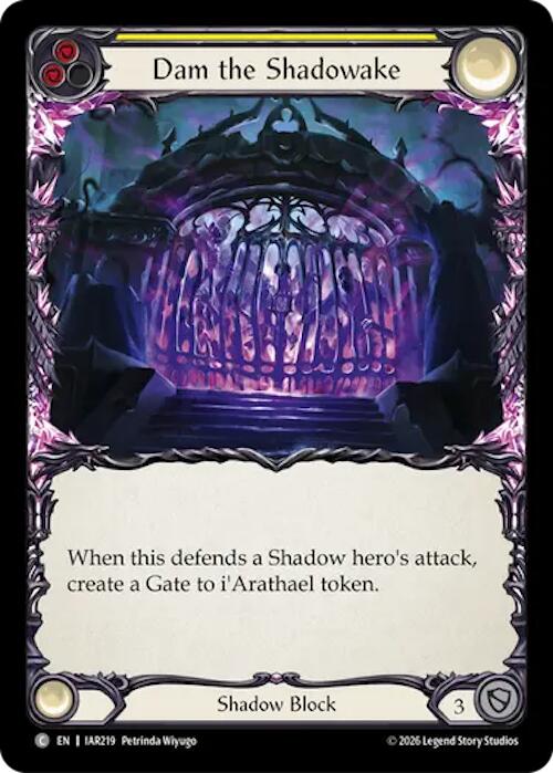 Dam the Shadowake (Yellow) [Usurp the Shadow Throne]