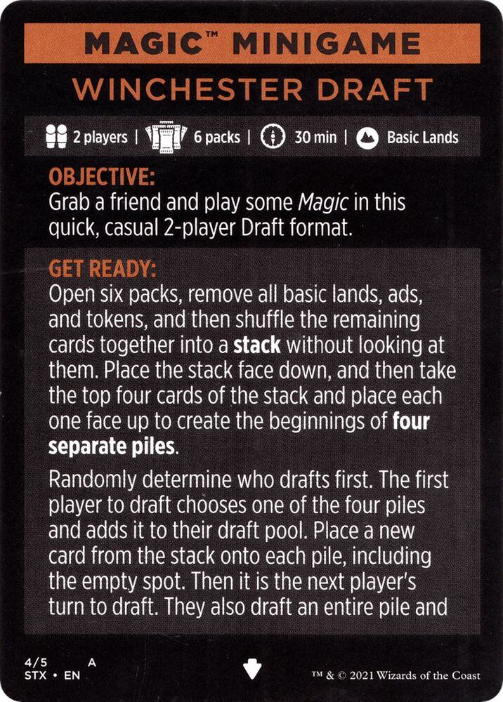 Magic Minigame: Winchester Draft