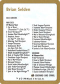 1998 Brian Selden Decklist Card