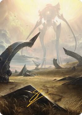 Plains (47) Art Card (Gold-Stamped Signature)