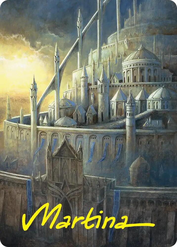 Minas Tirith Art Card (Gold-Stamped Signature)