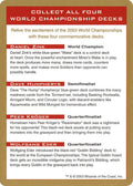 2003 World Championship Advertisement Card