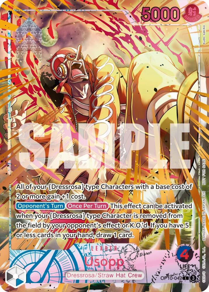 Usopp (Flame-Flame Fruit Coliseum) - OP10-042 [One Piece Promotion Cards]