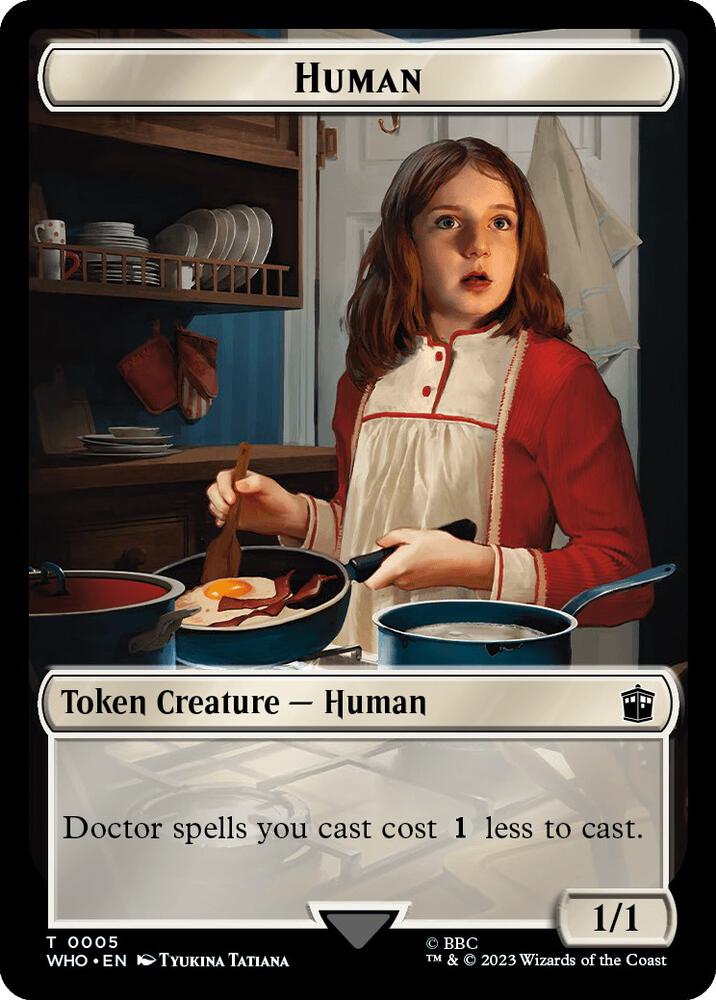 Human (0005) // Alien Insect Double-Sided Token
