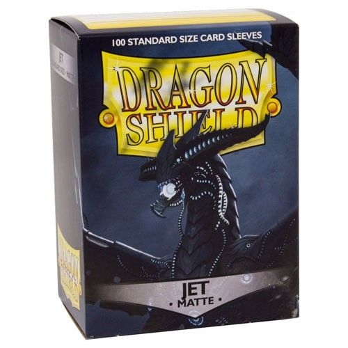 Dragon Shield Standard Card Sleeves - Box 100 - Jet MATTE