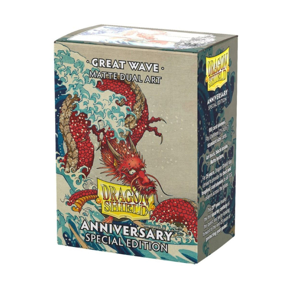 Dragon Shield Standard Card Sleeves Matte Dual Art – Anniversary Special Edition: Great Wave