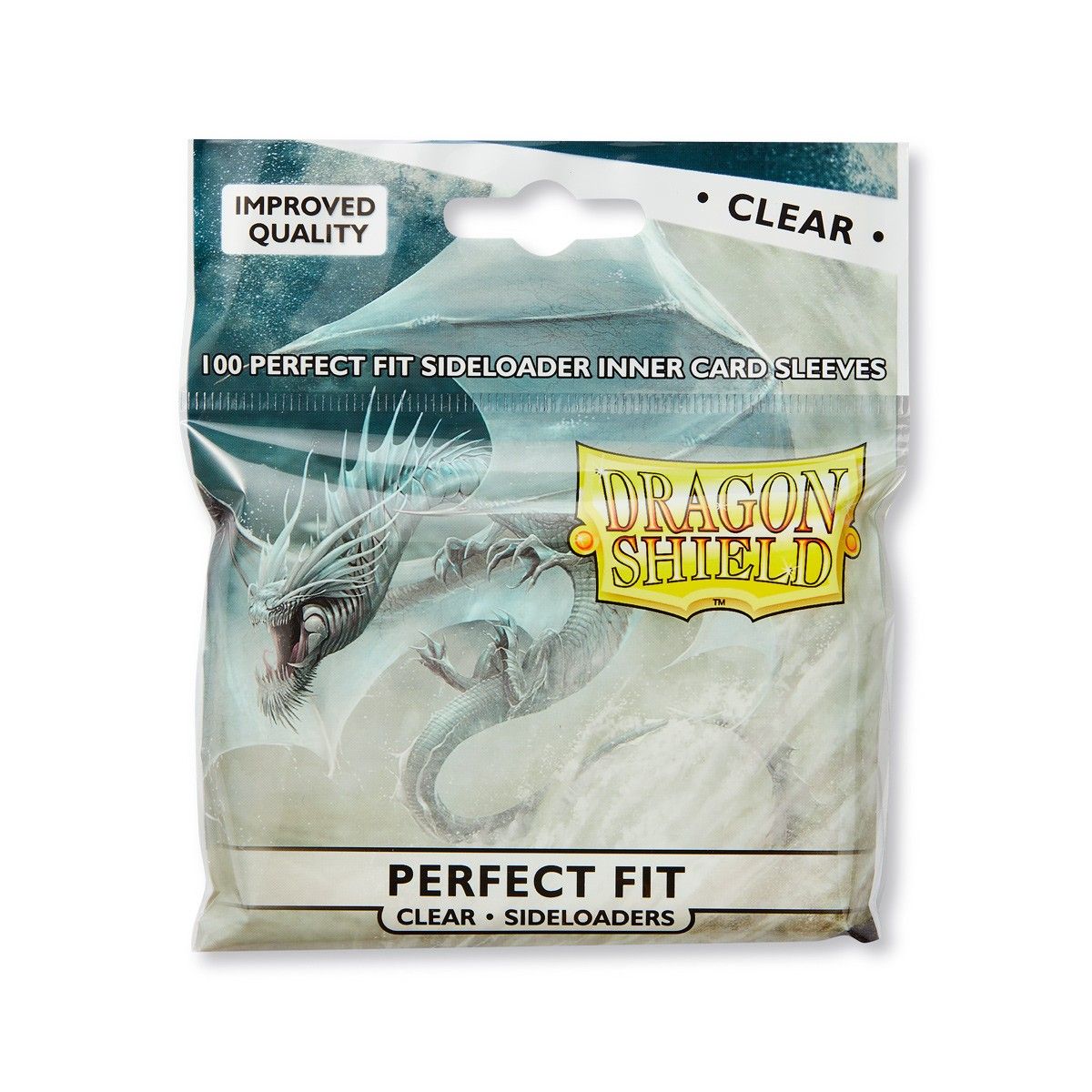 Dragon Shield Standard Inner Card Sleeves Perfect Fit - 100 Sideloader – Clear