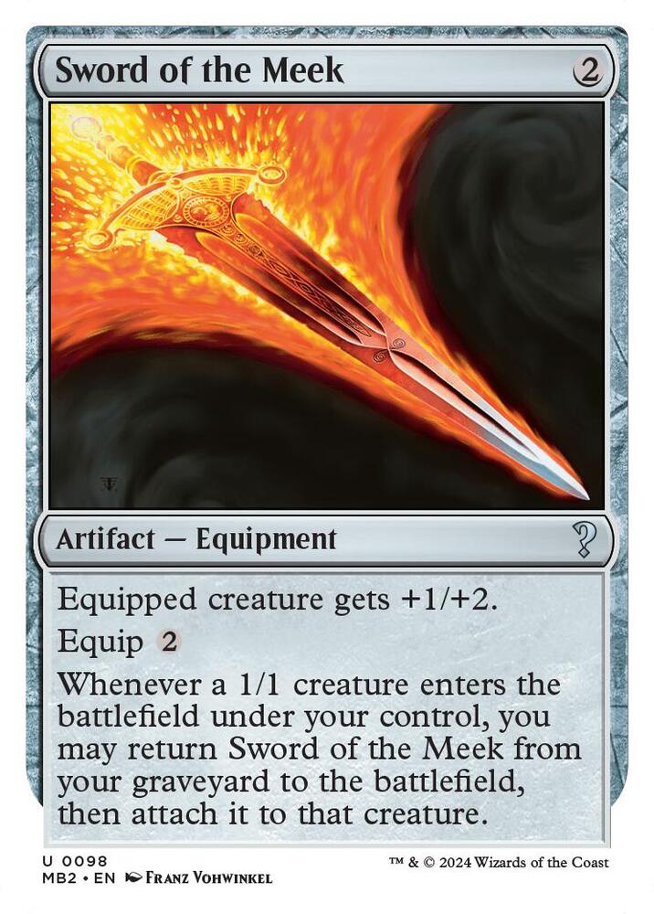 Sword of the Meek (White Border)