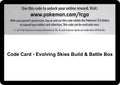 Code Card - Evolving Skies Build & Battle Box