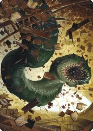 Bookwurm Art Card