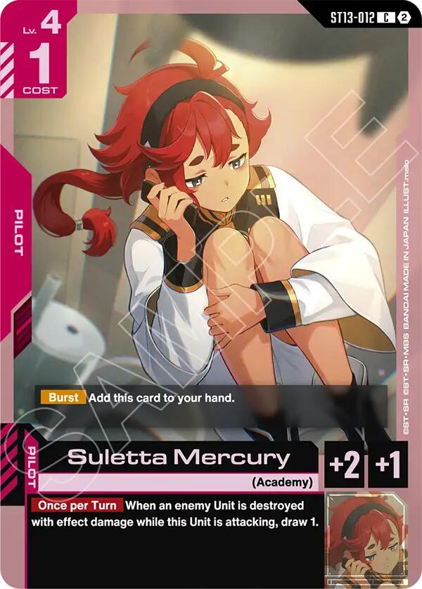Suletta Mercury - ST13-012 [Starter Deck 13: Silent Barrage]