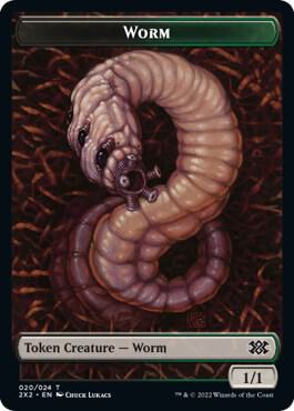 Worm // Knight Double-Sided Token