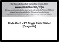 Code Card - XY Single Pack Blister [Dragonite]