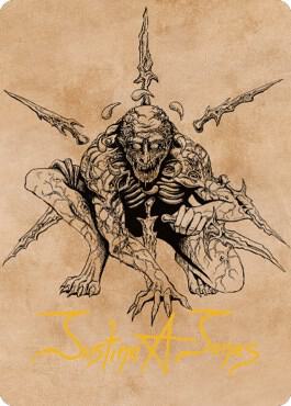 Bhaal, Lord of Murder Art Card (Gold-Stamped Signature)