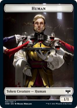 Human (001) // Vampire (007) Double-Sided Token