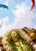 Tuffnut, Bumbling Hulkster // Kayo, Underhanded Cheat Double Sided Art Card (Top Left)