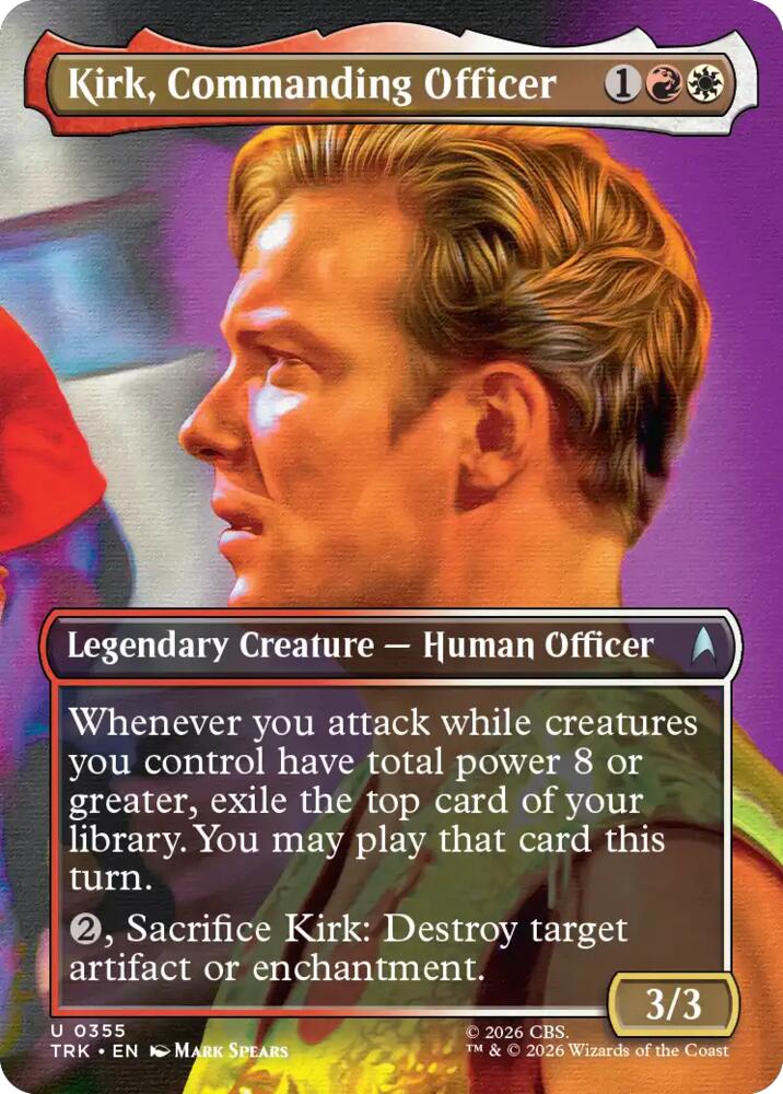 Kirk, Commanding Officer (Borderless)