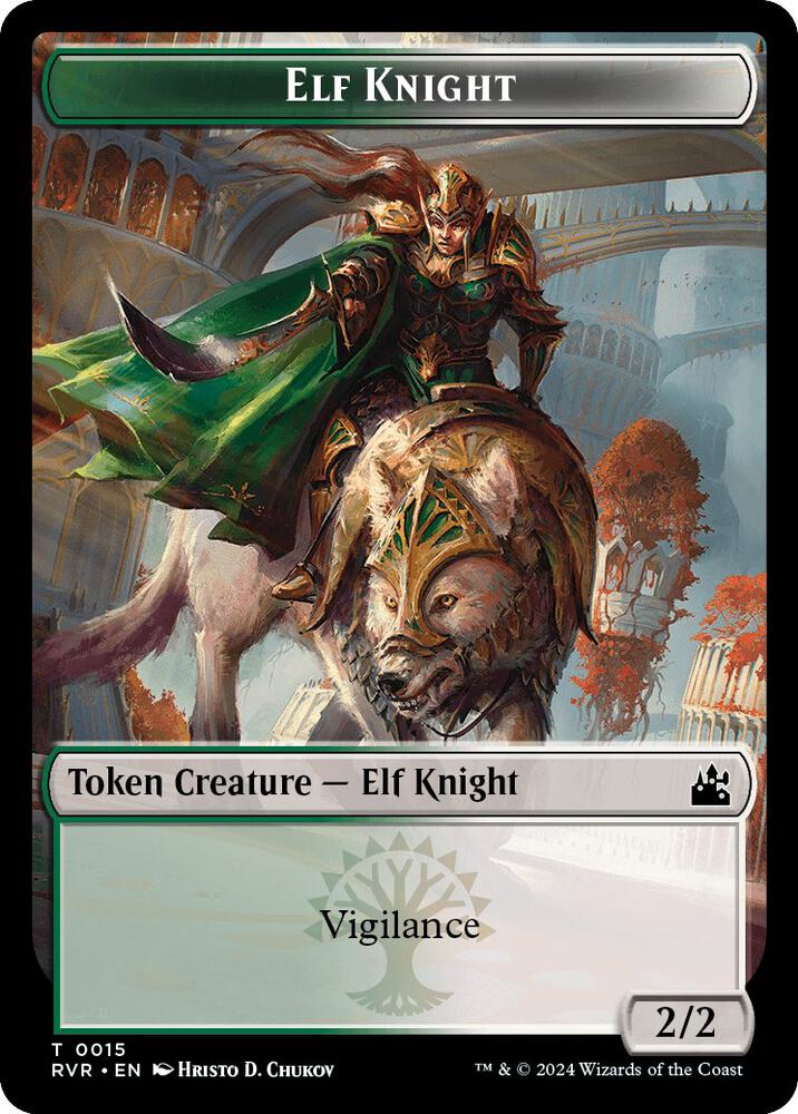 Elf Knight // Spirit (0004) Double-Sided Token