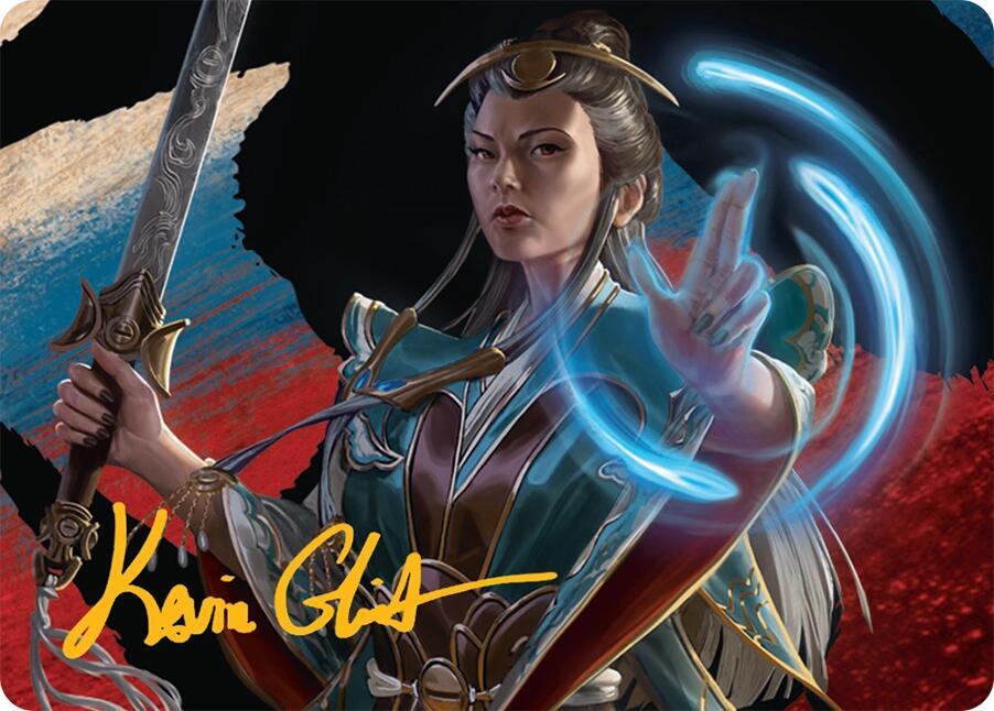Narset, Jeskai Waymaster Art Card (44/54) (Gold-Stamped Signature)