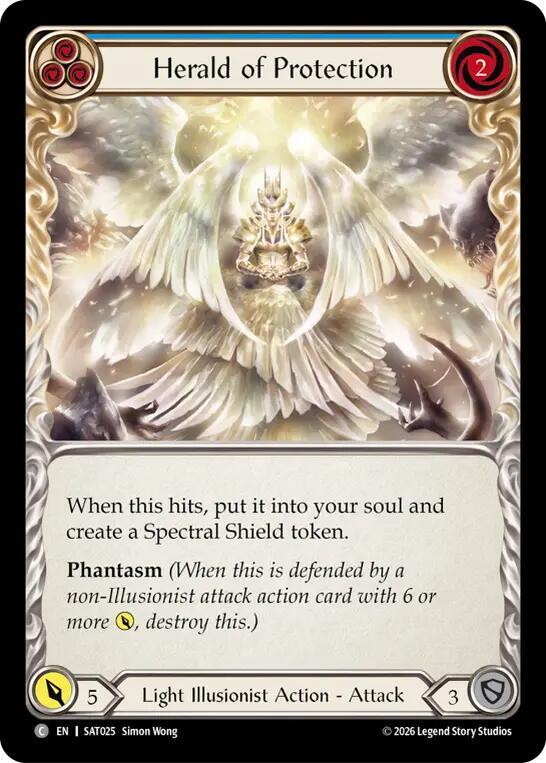 Herald of Protection (Blue) [Silver Age: Usurp the Shadow Throne]