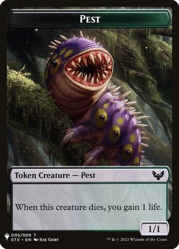 Pest // Emblem - Jace, Telepath Unbound Double-Sided Token