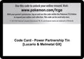 Code Card - Power Partnership Tin [Lucario & Melmetal GX]