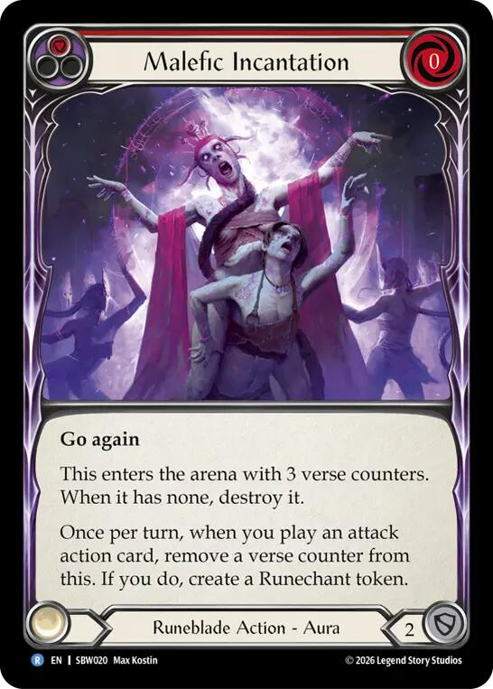 Malefic Incantation (Red) [Silver Age: Usurp the Shadow Throne]