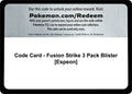 Code Card - Fusion Strike 3 Pack Blister [Espeon]