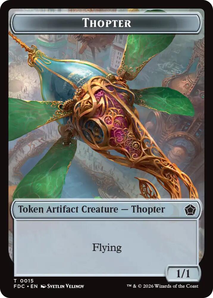 Thopter // The Monarch Double-Sided Token [Commander: Foundations]