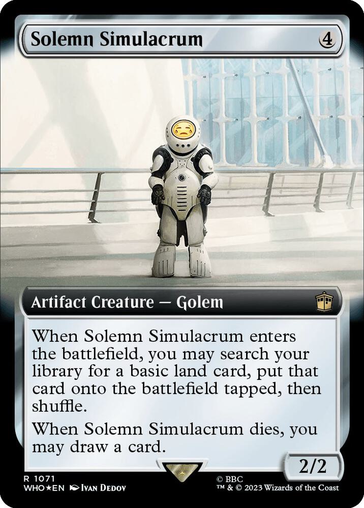 Solemn Simulacrum (Extended Art) (Surge Foil)