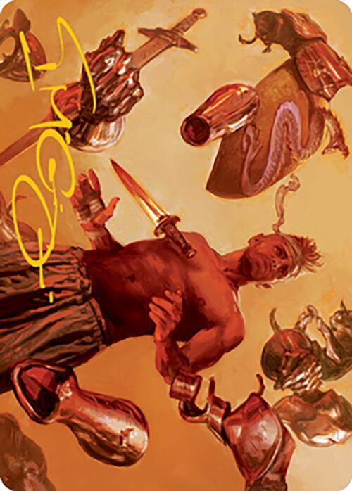Dress Down Art Card (Gold-Stamped Signature)