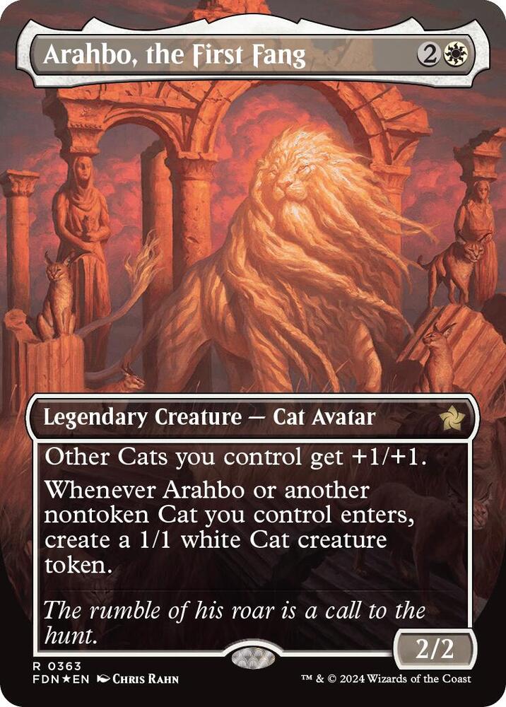 Arahbo, the First Fang (Borderless) (Mana Foil)